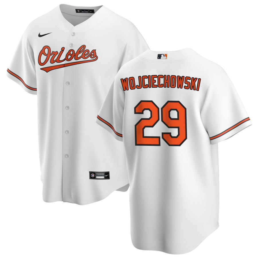 Nike Men #29 Asher Wojciechowski Baltimore Orioles Baseball Jerseys Sale-White